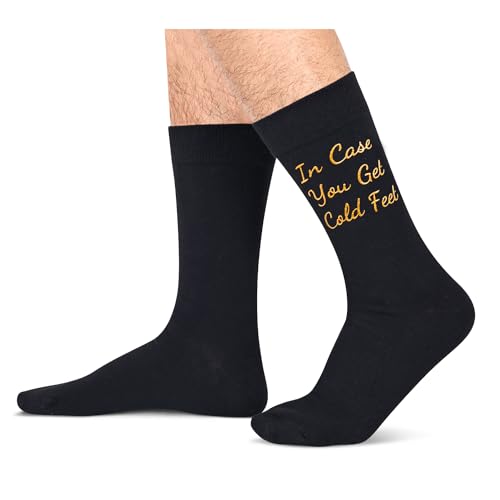 Funny Socks Groom Gifts from Bride Groom Socks Wedding Socks for Men Wedding Gifts Cold Feet Golden