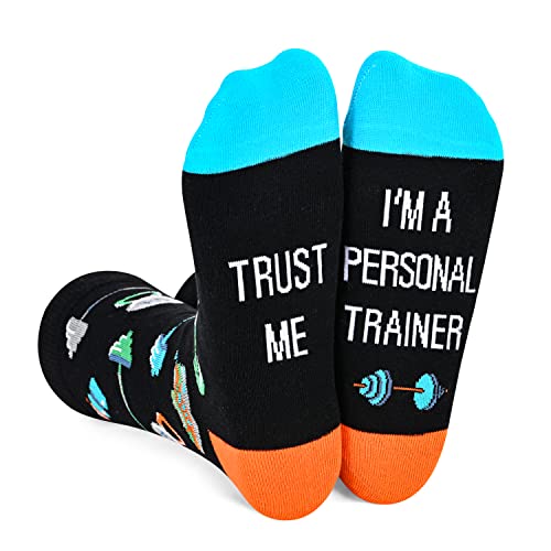 Unisex Trainer Socks, Fitness Trainer Gifts, Athletic Trainer Gifts, and Best Trainer Ever Gifts,Perfect Gifts for Every Workout Enthusiast, Women Men