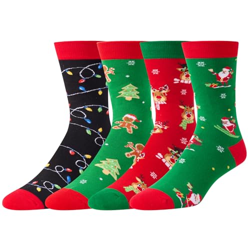 Crazy Christmas Socks for Women Men, Stocking Stuffers, Novelty Christ Happypop Crazy Christmas Socks for Women Men, Stocking Stuffers, Novelty Christ Happypop