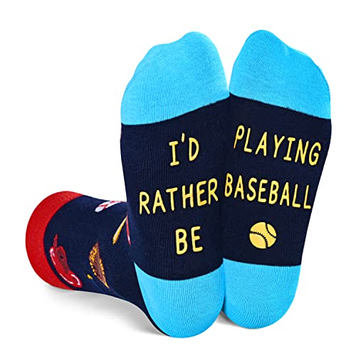 Unisex Novelty Baseball Socks for Kids, Children Ball Sports Socks, Funny  Baseball Gifts for Baseball Lovers, Kids' Fun Socks, Perfect Gifts for Boys 