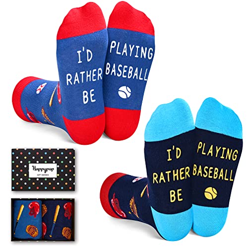 Kids' Fun Socks, Unisex Novelty Baseball Socks for Kids, Children Ball