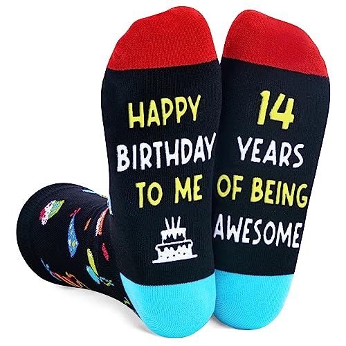 Gifts for Teenage Boys Teenage Girls Funny Gifts for Teens, Birthday Gifts for 14 Year Old Girls Boys 14th Birthday, Funny Crazy Socks for Teens