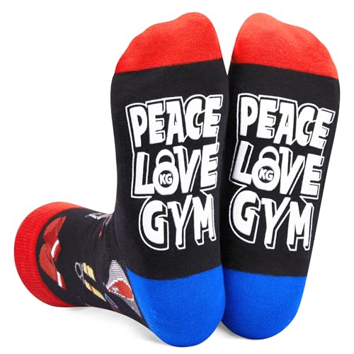 Unisex Gym Gymnastics Weight Lifting Socks, Gymnastic Gym Fitness Gifts for Gym Lover Bodybuilder Fitness Trainer Gifts