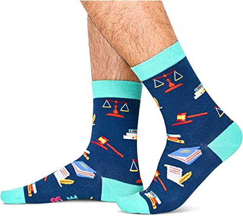 Unisex Attorney Socks, Funny Lawyer Gifts, Novelty Gift for Law School Graduations, Attorney Gifts for Men and Women, Lawyer Socks Perfect for Attorneys, Law Students, and Graduates