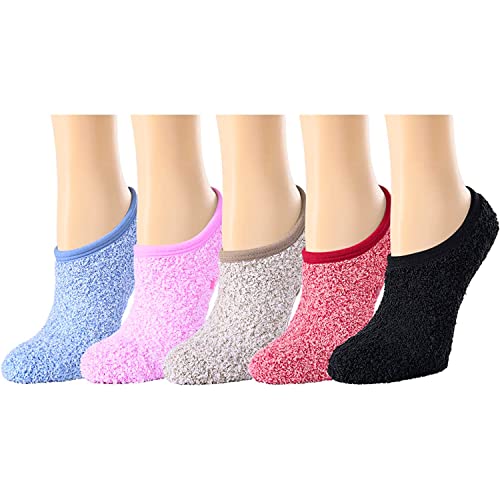 Cozy Slipper Socks, Fuzzy Anti-Slip Socks for Women Girls, Non