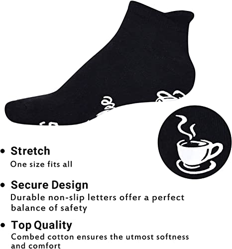 Funny Crazy Socks for Women Men, Coffee Gifts for Coffee Lovers Coffee Socks with Funny Saying, Gifts for Drinkers