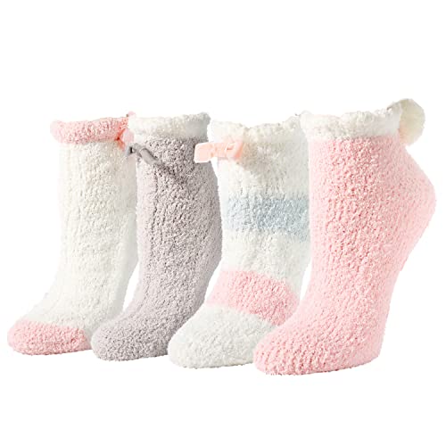 Fuzzy Anti-Slip Socks, Non Slip Fluffy Slipper Socks for Women Girls w –  Happypop
