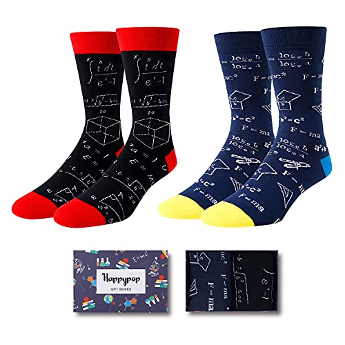 Funny Math Socks for Men Who Love Math, Novelty Men's Engineer Socks