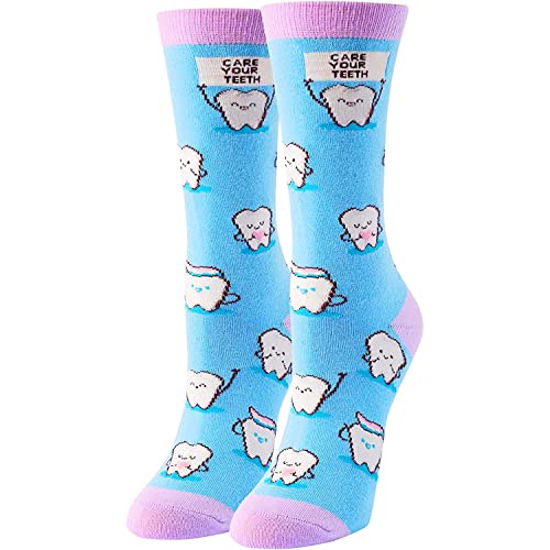 Tooth Socks, Teeth Socks for Women, Dentist Socks, Dental Socks, Denta