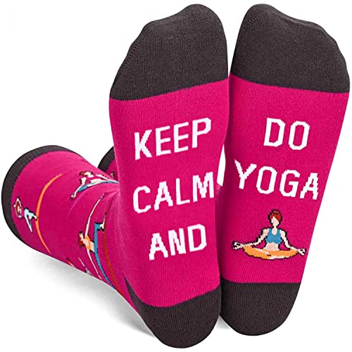 Yoga Socks for Women, Yoga Pose Socks, Yoga Gifts for Women Yoga
