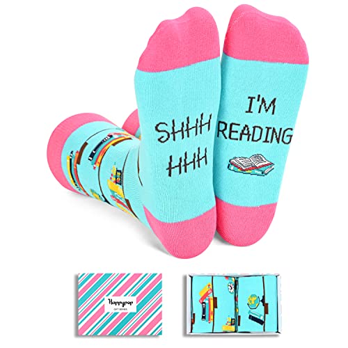 Cool Reading Socks Book Socks, Silly Socks for Women Men Teens