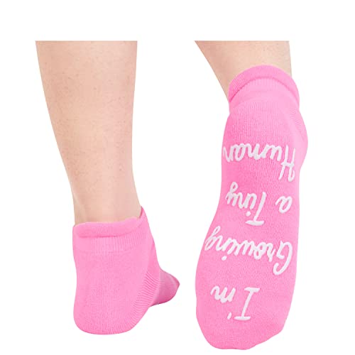 Women Tiny Human Pink Socks