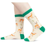 Funny Deer Gifts for Men Women, Deer Gifts for Deer Lovers, Novelty Deer Socks, Socks with Deer, Crazy Silly Socks Hunting Gifts