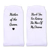 Mom Gift from Groom, Wedding Gift, Wedding Day Socks,Groom Mother Gift, Unique Mother of the Groom Gifts, Mother of the Groom Socks, Perfect Gift from Groom to Mom