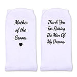 Mom Gift from Groom, Wedding Gift, Wedding Day Socks,Groom Mother Gift, Unique Mother of the Groom Gifts, Mother of the Groom Socks, Perfect Gift from Groom to Mom