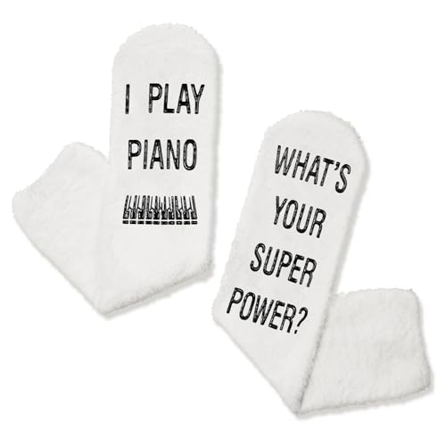 Piano Gifts for Women, Music Gift for Musician, Piano Players, Piano Teachers, and Music Lovers. Unique Piano Themed Gifts, Women's Piano Socks