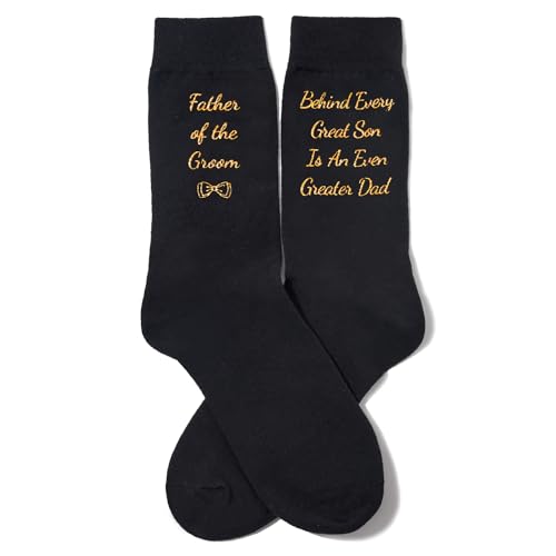 Grooms Father Socks, Father of The Groom Gift from Groom, Wedding Day Gift for Dad from Son, Father of The Groom Socks