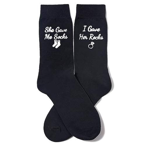 Wedding Socks for Him, Funny Groom Gifts, Newlywed Gifts, Fun Groom Socks, Unique Wedding Engagement Gift Ideas for the Groom