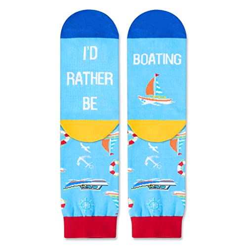 Unisex Boating Socks, Cool Gift for Boat Owners, Boating Gifts for Dads, Couples, Men, and Women, Nautical Gifts for Boating Enthusiasts