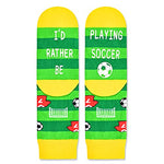 Unisex Soccer Socks for Kids Teens, Funny Soccer Gifts for Soccer Lovers, Boys Girls Soccer Socks, Cute Sports Socks for Sports Lovers, Gifts for 7-10 Years Old