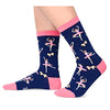 Novelty Dance Socks for Women who Love to Dance, Funny Gifts for Dancers, Dance Teacher Appreciation Gifts