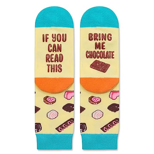 Novelty Chocolate Gifts for Kids, Birthday Gift for Boys Girls, Funny Food Socks, Teenages Chocolate Socks, Gift for Children, Funny Chocolate Socks for Chocolate Lovers, Gifts for 7-10 Years Old
