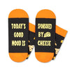Cheese Lovers Gifts Novelty Cheese Sock for Men Women, Funny Socks Cheese Gifts Cool Socks, Funny Saying Socks Gifts for Cheese Lovers