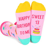 13th Birthday Gift for Her, Unique Presents for 13-Year-Old Girl, Funny Birthday Idea for Teenage Girls Crazy Silly 13th Birthday Socks