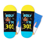 Unique 30th Birthday Gifts for Men Women, Crazy Silly 30st Birthday Socks, Funny Gift Idea for Unisex Adult 30-Year-Old