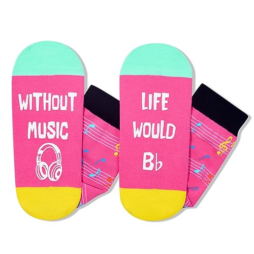 Music Note Gifts for Music Lovers, Gifts for Musicians, and Music Teachers. Novelty Music Themed Gifts, Music Note Socks for Men, Women, and Teens