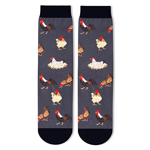 Gifts for Chicken Lovers Novelty Chicken Gifts for Him and Her Funny Chicken Socks for Men and Women