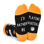 Fun Basketball Gifts for Kids Boys Girls, Children Ball Sports Socks for Sports Lovers, Funny Basketball Gifts for Basketball Lovers, Unisex Novelty Basketball Socks for Kids, Gifts for 7-10 Years Old