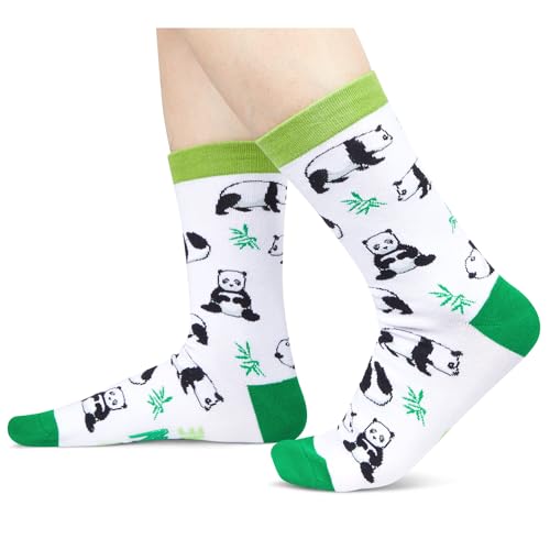 Panda Gifts,Funny Panda Gifts for Women Men, Novelty Panda Socks Fun Crazy Silly Socks