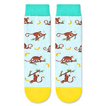 Funny Monkey Socks for Boys 7-10 Years, Novelty Monkey Gifts For Monkey Lovers, Children's Day Gift For Your Son, Gift For Brother, Funny Monkey Socks for Kids, Boys Monkey Themed Socks