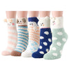 Fuzzy Socks for Women Girls Colorful Indoors Animal Slipper Socks,Cozy Gifts For Women