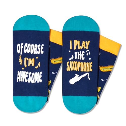 Funny Gifts For Saxophone Players, Saxophone Gifts Teen Men Women, Music Gifts For Musicians, Cool Gifts For Music Lovers, Saxophone Socks Men