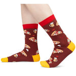 Novelty Pizza Gifts For Men Women, Pizza Socks Pizza Gifts for Pizza Lovers, Unisex Funny Silly Pizza Socks Gifts