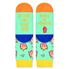 Funny Popcorn Socks for Kids Who Love Popcorn, Novelty Popcorn Gifts, Children's Gag Gifts, Gifts for Popcorn Lovers, If You Can Read This, Bring Me Popcorn Socks, Gifts for 7-10 Years Old