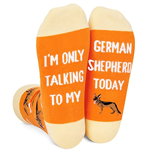 One-Size-Fits-All German Shepherd Gifts, Unisex German Shepherd Socks for Women and Men,  German Shepherd Gifts Gender-Neutral Animal Socks