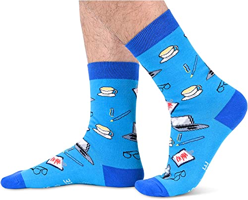 Employee Unisex Adult Blue Socks
