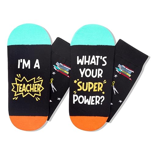 Cute Teacher Gifts, Teacher Socks for Men Women, Appreciation Gifts for Teachers, Funny Teacher Gifts, Cool Gifts for Teachers