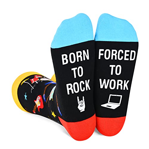 Musician Gifts for Men Women, Cool Rock Themed Gifts, Heavy Metal Gifts, Rock Lover Gifts for Men, Women Rock Gifts, Punk Gifts, Rock Socks for Music Lovers