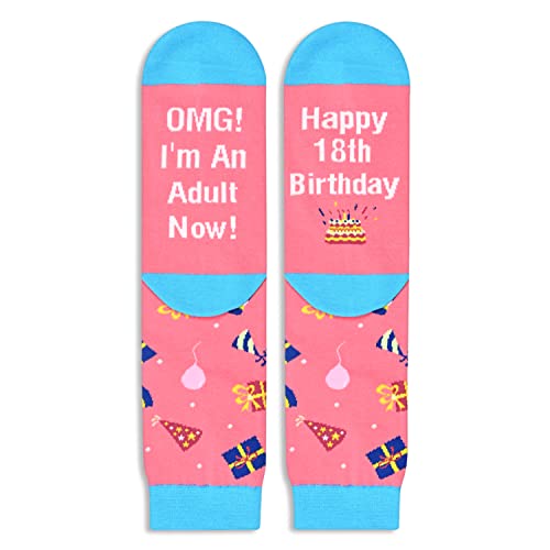 Gifts for Teenage Girls Boys, Gifts for 18 Year Old Girl Boys 18th Birthday Gifts, Gifts for Teens Funny Socks for Teens