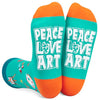 Novelty Art Socks Funny Gifts For Artists, Art Gifts For Women Men, Art Teacher Gifts Tattoo Artist Gifts, Artsy Gifts Painting Socks
