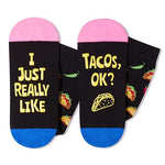 Novelty Taco Socks, Funny Taco Gifts for Taco Lovers, Food Socks, Gifts For Men Women, Unisex Taco Themed Socks, Food Lover Gift, Silly Socks, Fun Socks