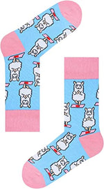 Novelty Llama Socks, Gifts for Girls 4-7 Years Old, Funny Llama Gifts for Llama Lovers, Animal Socks, Kids Llama Themed Socks, Animal Lover Gift, Silly Socks, Fun Socks