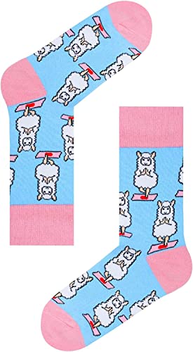 Funny Llama Gifts for Toddler Girls, Gifts for Daughters, Kids Who Love Llama, Cute Llama Socks for Girls, Bathday Gifts for 1-4 Years Old Girls