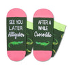 Funny Socks Alligator Socks,Crazy Alligator Gifts for Men Women Sea Animal Gifts for Men Women,Animal Lover Gifts