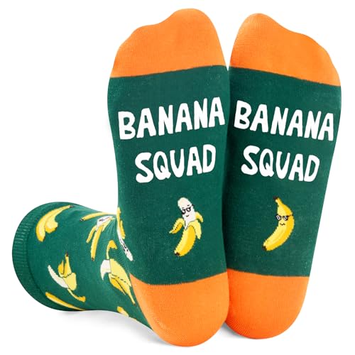 Unisex Funny Banana Gifts For Banana Lovers, Banana Socks Fruit Socks Women and Women Cool Socks