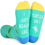 One-Size-Fits-All Turtle Gifts, Unisex Turtle Socks for Women and Men,  Turtle Gifts Gender-Neutral Animal Socks